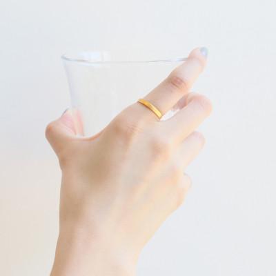 ふるさと納税 山梨県 K24 純金 シンプル リング 15号 20-4463 (1点) |  | 02