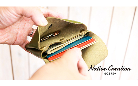 Native Creation コンパクト財布 NC3759 栃木レザー【納期1～3カ月】 NAVY