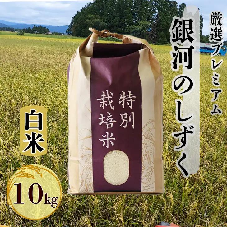新米 銀河のしずく厳選プレミアム（減農薬・減化学肥料）10kg 【1894】