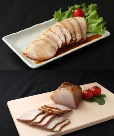 G-164　肉の山喜　自家製焼き豚（タレ味・塩味）食べ比べセット（２本合計800g）