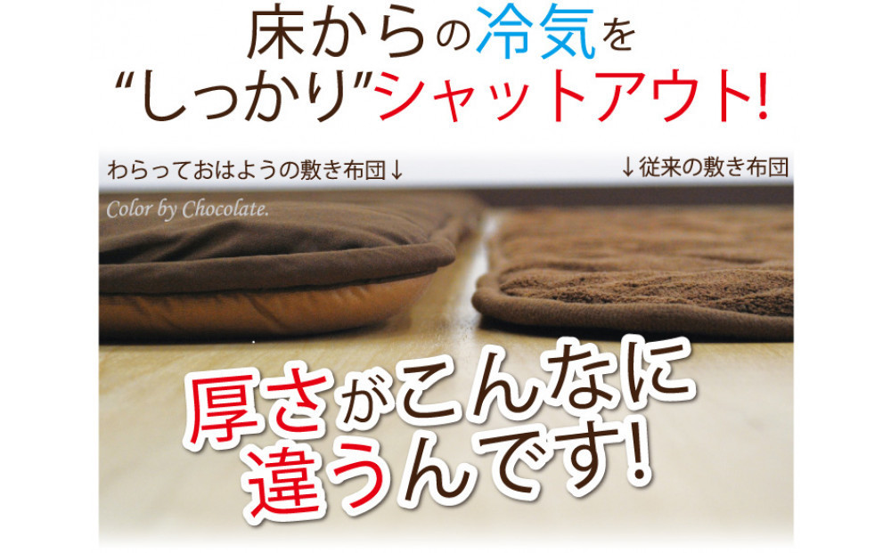 リバーシブル無地カラー・こたつ敷き布団【長方形大判：190×240cm】（KSI009）  お色：ダークグリーン/ライトグリーン