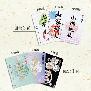 【限定】綾部市 御城印 6枚セット（ 山家城址 / 小畑城址 / 上林城址）【 セット 甲ヶ峯城 和久左衛門佐 小畑城 丹波志 波々伯部 御城印 城 綾部 京都 】