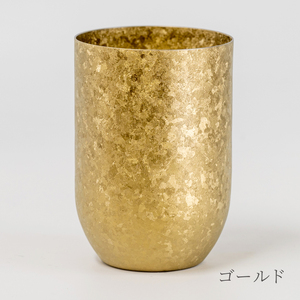 チタン二重タンブラー 窯創り ブースター (ゴールド) 400ml