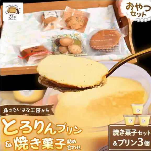 とろりんプリンと焼き菓子の詰め合わせセット　kkp004【kkp004】