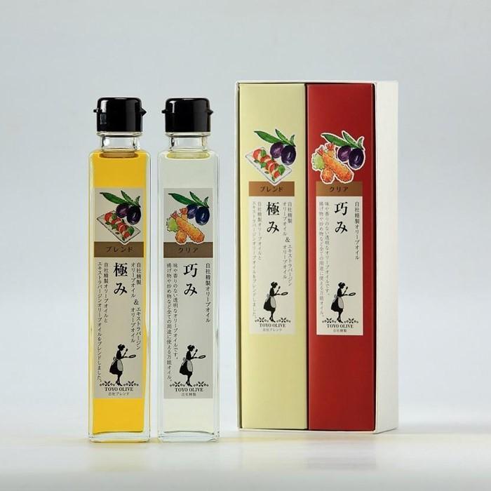 【ふるさと納税】【ギフト用】オリーブオイルセット 182g×2本 （極み・巧み）（贈答用・熨斗つき）
