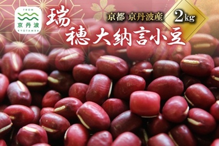 瑞穂大納言小豆 2kg 京都 京丹波町産 ブランド 小豆 あずき [032KK001]