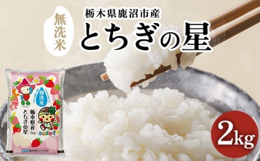 米 2kg 無洗米 とちぎの星 令和7年産 栃木県鹿沼市産 お米 こめ コメ おこめ 2キロ 白米 精米 国産米 特A 単一原料米 ご飯 ごはん むせんまい 産地直送 お試し 栃木 鹿沼 米2kg 無洗米2kg ブランド米 献上米 栃木米 炊飯米 とちぎ