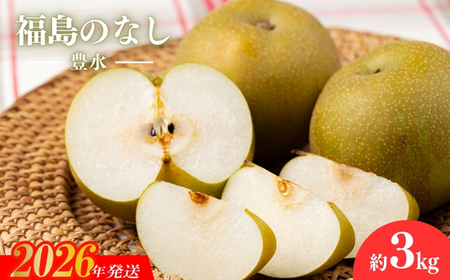 No.2737梨　豊水　3kg【2026年発送】