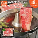 【ふるさと納税】【定期便6ヶ月】 あか牛 すきやき しゃぶしゃぶ用 サーロイン肉 合計9kg 1.5kg(500g×3パック)×6回 サーロイン スライス 牛肉 和牛 あか牛 赤牛 すき焼き しゃぶしゃぶ しゃぶ肉 熊本県産 九州産 国産 冷凍 送料無料