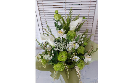 【定期便６ヵ月】月命日生花アレンジ　Sサイズ　６ヵ月連続でお届け 【 神奈川県 小田原市 】