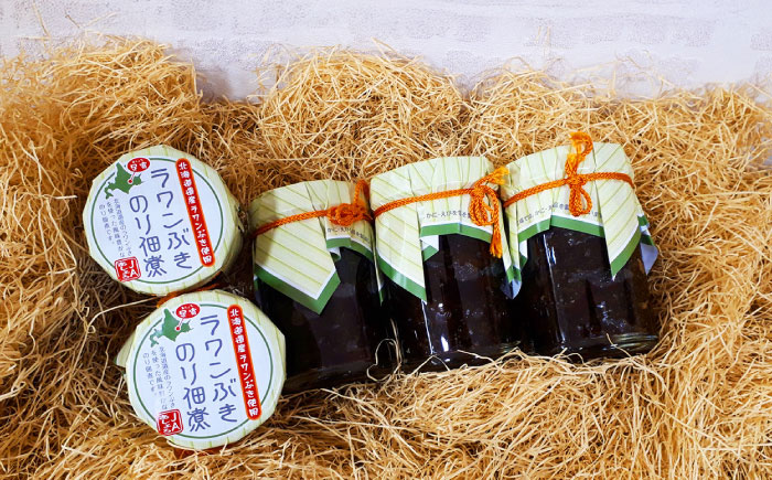 ラワンぶき海苔佃煮 170g×5個《足寄町》【NPO法人あしょろ観光協会】佃煮 ラワンぶき 海苔 食物繊維 ミネラル 健康 足寄町産 北海道産 道産 あしょろ 北海道 [BEAE006]
