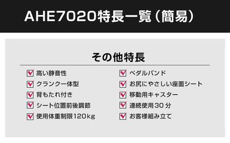 リカンベントバイク7020/AHE7020[AOAB073] トレーニング