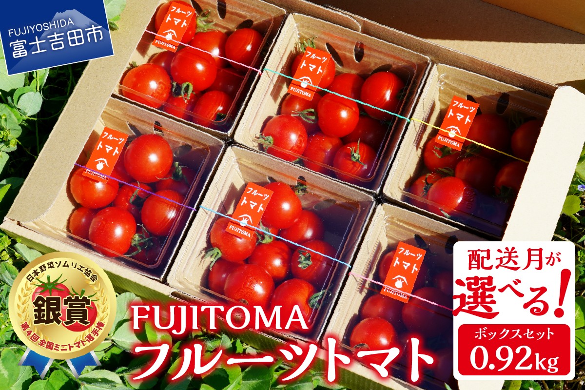 
            フルーツトマト「FUJITOMA」ボックスセット【配送月が選べる】ミニトマトトマト 野菜 フルーツトマト 高糖度 山梨 富士吉田
          