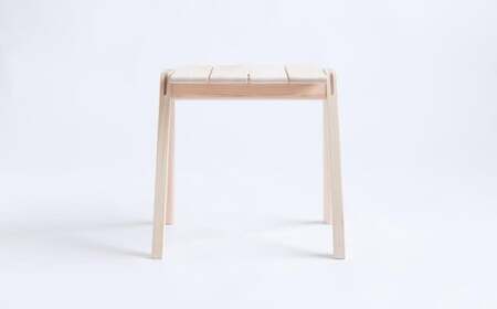 【ミツロウワックス仕上げ】MINAZUKI STOOL (スタッキングスツール) ヒノキ (3脚) ／ 家具 インテリア スツール スタッキング セット 檜 長崎県 長崎市
