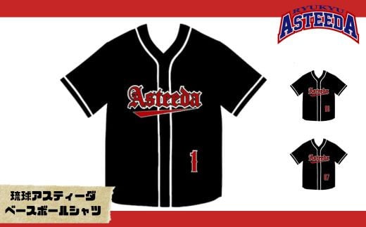 琉球アスティーダ　ベースボールシャツ＜選べる！選手ネーム入り＞ 卓球 チョレイ Tリーグ 卓球リーグ 応援グッズ てぃーだくん ピンポン