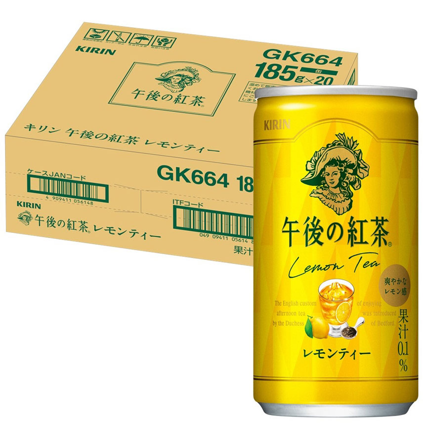 キリン午後の紅茶 レモンティー (185g缶×20本)  | ヌワラエリア茶葉 飲み物 飲料 栃木県