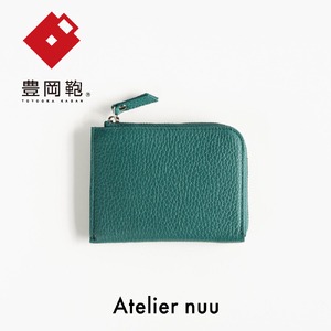 豊岡鞄limＬ字ミニウォレット  NU64-102-35　グリーン