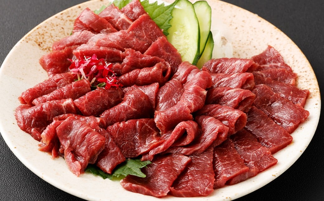 【 フジチク ふじ馬刺し 】 カット不要！切れてる 馬刺し ！ 約50g×4人前