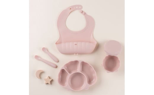 ケラッタ ベビー食器 5点セット（コーラルピンク） | ケラッタ kerata 赤ちゃん ベビー 日用品 食器 ベビー食器 マタニティ 長野県 塩尻市