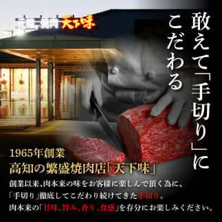 TKA123　天下味 エイジング工法 熟成肉 土佐あかうし 特選スネ肉 煮込み角切り 500g×2 合計1kg エイジングビーフ スネ肉 国産 あか牛 赤牛 肉 牛肉 和牛 人気 老舗焼肉店 冷凍 新