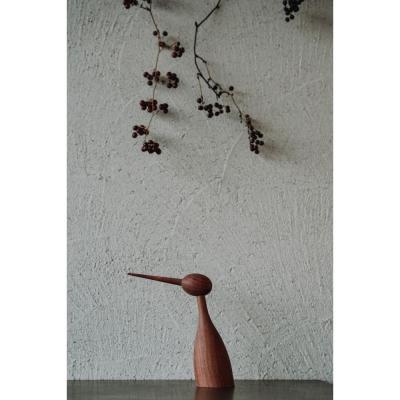 ふるさと納税 名古屋市 【Bubinga ブビンガ/あか茶】銘木再生/幸運を運ぶ木製オブジェliving_bird 鶴 |  | 01