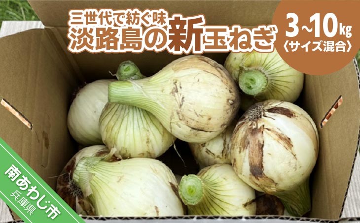 
                  【量が選べる！新玉予約！】サイズ混合・淡路島玉ねぎ　三世代で紡ぐ味淡路島の新玉ねぎ　◆配送4月下旬～5月下旬
                