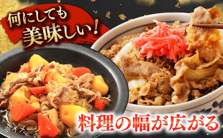 【6回定期便】国産 黒毛和牛 熟成肉 切り落とし 500g / 小分け 国産牛 お肉 牛肉 切落し 冷凍 焼肉 すき焼き / 南島原市 / ふるさと企画[SBA098]