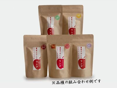 ドライフルーツ 青森 農家が干した りんご 40g×5種 計5袋 セット 風丸農場 無添加 品種おまかせ ひとくちサイズ ドライアップル 詰め合わせ 食べ比べ 干しリンゴ ドライ アップル スイーツ 