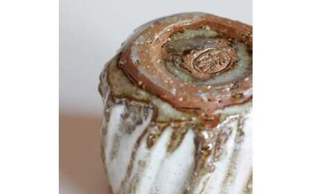 萩焼　窯変ぐい呑(削ぎ)｜HG001065