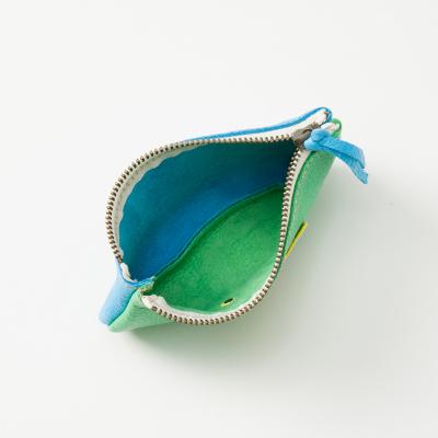 ふるさと納税 宍粟市 鹿革コレクション【翠×露草】ポーチジッパーモデル　AN1 |  | 03