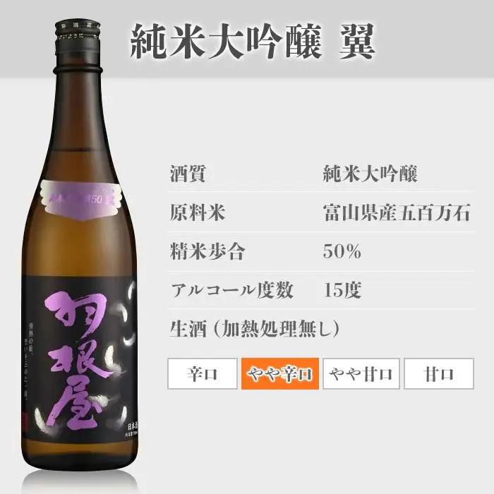 羽根屋 純米大吟醸 翼・純吟煌火 ～きらび～ 720ml 2本セット