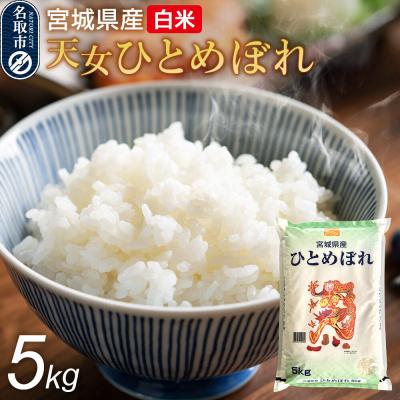 ふるさと納税 名取市 令和7年産 宮城県産天女ひとめぼれ 白米 5kg|21_trc-010501