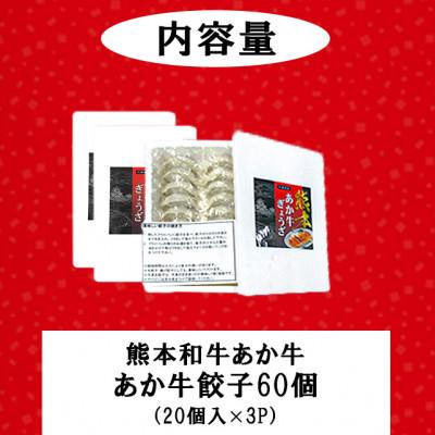 ふるさと納税 小国町 熊本和牛あか牛 ぎょうざ 計60個セット(小国町) |  | 01
