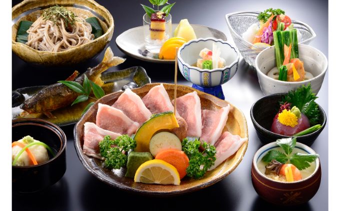 【名栗温泉 大松閣】展望大浴場での入浴付き 山の茶屋 ペア食事券　HNNG001