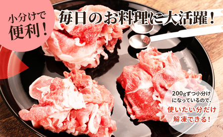 伊達 黄金豚 のジューシーな 切り落とし 肉  1.8kg【180g×10パック】三元豚  豚肉 ぶた肉 小間切れ スライス 小分け 冷凍