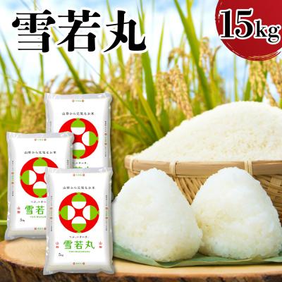 ふるさと納税 米沢市 令和7年産 山形県産 雪若丸 15kg ( 5kg × 3袋 ) 精米