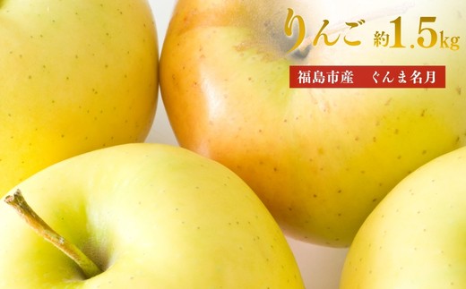 
                  No.3372 アグリード 福島市産 りんご（ぐんま名月）約1.5kg（3～6玉）【2026年発送】
                