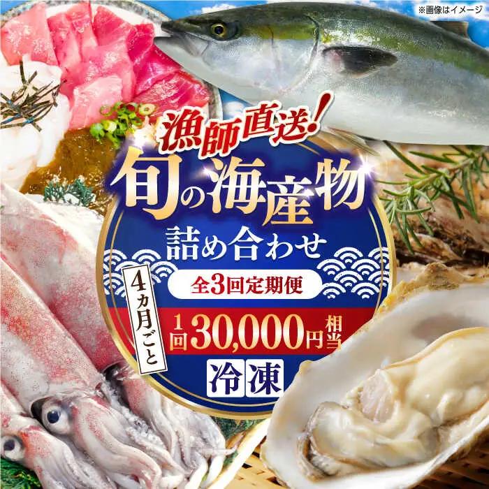 海鮮セット 年3回 定期便 アワビ サザエ イカ 海鮮セット[ALFM008]