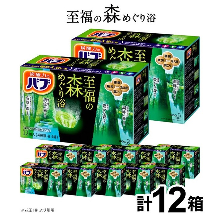 
            花王バブ 至福の森めぐり浴　12錠入×12箱 SC0526
          