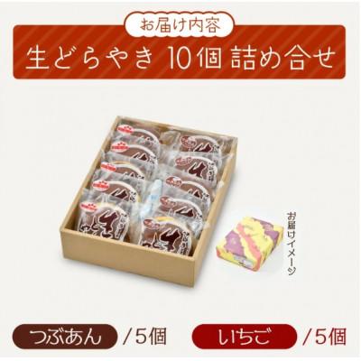 ふるさと納税 越前町 生どら焼き 詰合せ「粒あん 5個 & いちご 5個」(計10個) |  | 03