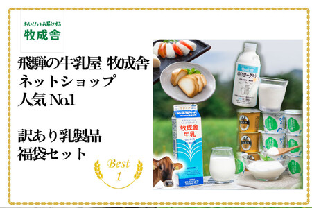 【3か月定期便】牧成舎の訳あり乳製品福袋（牛乳・ヨーグルト・チーズ詰め合わせ）訳あり 福袋 DF228