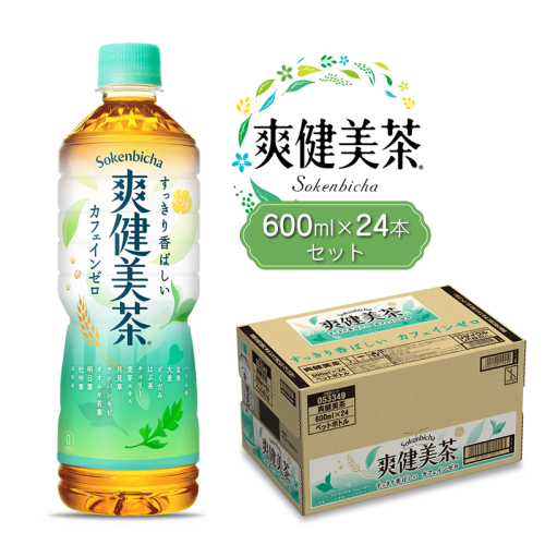 爽健美茶600ml×24本セット【配送不可地域：北海道・九州・沖縄・離島】