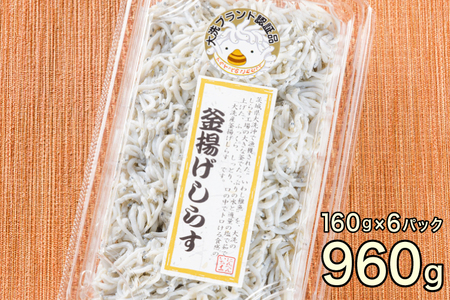 釜揚げしらす 12パック ( 160g × 12パック 約 2kg ) 天然 大洗 しらす シラス 魚 さかな 魚介 離乳食