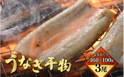 土用の丑の日 国産 うなぎ 干物 約160～190g × 3尾 (計約480～570g) 鰻漁師が厳選！ 皮はパリッ！ 身はジューシー！ グリルで調理簡単 冷凍 【ウナギ 鰻 パリッ ふっくら 新食感 添加物不使用 蒲焼 に代わるうなぎ新定番 父の日 母の日 敬老の日 お中元 お歳暮 ギフト】[m61-d001]