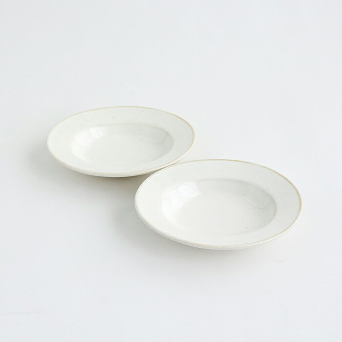 【ふるさと納税】【Awabi ware】 楕円小皿 ペアセット （白磁×2） 《決済から3ヶ月前後で発送》