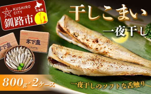 干しこまい（一夜干し）800g×2ケース ふるさと納税 魚 _F4F-0918