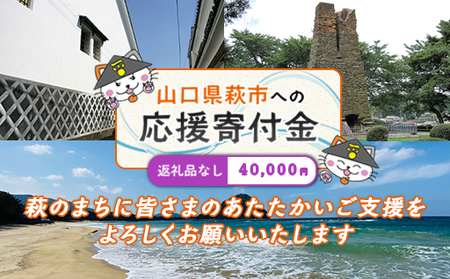 山口県萩市への応援寄付金[返礼品なし] 40,000円分