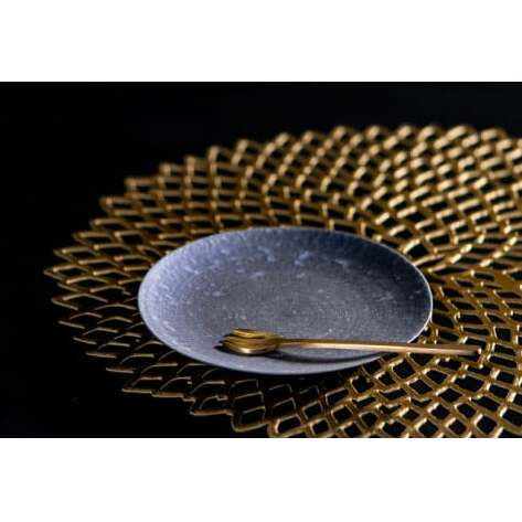 【煌めきの一枚が特別を演出】有田焼 麟 Lin 15.5cm 小皿 2枚セット (Blue)【金照堂】プレート 小皿 食器 ハレの日 おもてなし 有田焼 ディナー 青色 ブルー A25-508_イメー