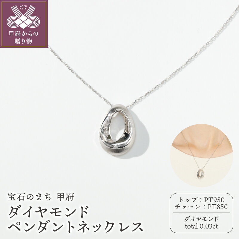 【ふるさと納税】 ネックレス ペンダント ジュエリー レディース アクセサリー ダイヤモンド 0.03ct PT900 PT850 プラチナ ジュエリーケース付 鑑別書付 保証書付 k244-038