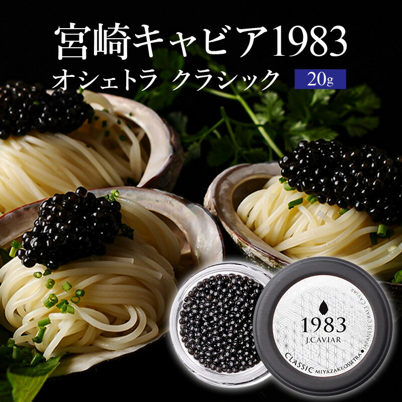 【ふるさと納税】宮崎キャビア1983 オシェトラ (20g) ジャパンキャビア ベルーガ オシェトラキャビア 国産キャビア キャビア 高級食材 珍味 贈答 贈り物 ギフト 化粧箱入り おすすめ 人気 ロシアチョウザメ ワンランク上 ヘーゼルナッツ 国産 宮崎県産 宮崎県 宮崎市